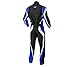 K1 RaceGear Driving Suit, Speed 1, 1-Piece, Single Layer, Nylon, Boot Cut, Black/Blue/White, Medium, Each