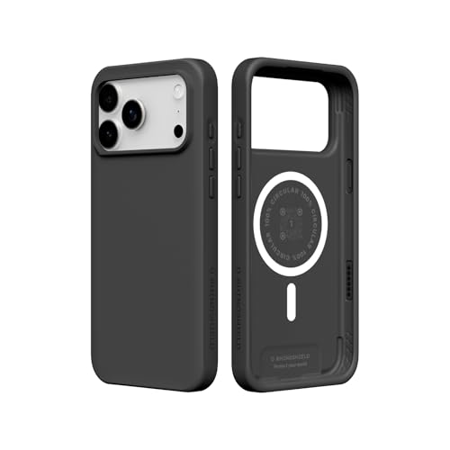 RhinoShield Phone Case Compatible with MagSafe for iPhone 17 Pro Max | SolidX - Reinforced Shock-Absorbing Protection Minimal and Slim Design with Military Grade Drop Protection - Classic Black