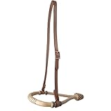 Tahoe 5/8' Natural Rawhide Braided Bosal with Rawhide Core & Leather Hanger Versatile Horse Training Gear with Classic Design & Comfortable Fit Brown/Med Oil
