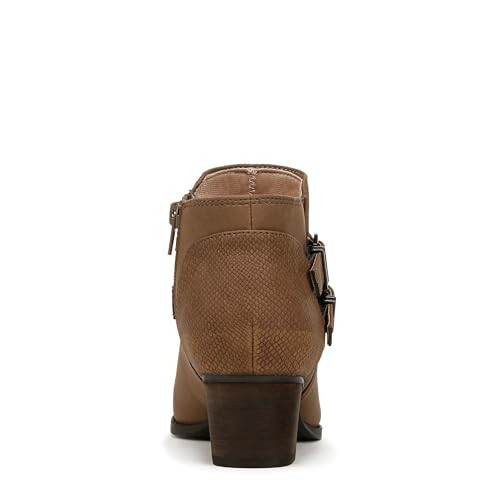 Life Stride Womens Blaire Block Heel Ankle Bootie Dark Taupe 9 M3