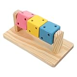 Parliky Holz Würfel Spielzeug Für Hamster Kauen Nageln Spielen Naturmaterial Haustiergerecht Igel Chinchilla Ratten Mäuse Zubehör Für Kleintierkäfig
