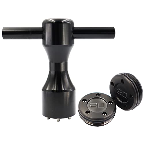 LEZHISNUG 1 Pair 2pcs 20g Golf Custom Putter Weights with black Wrench Kit Compatible with Titleist Scotty Cameron Putters; 20g Golf Club Putter Golf Weights Tool