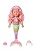 Zapf Creation 833681 BABY born Little Sister Meerjungfrau 46cm - Meerjungfrauen-Puppe langen Haaren, schimmt durchs Wasser mit beweglicher Glitzer-Flosse, inkl. Diadem & Kamm