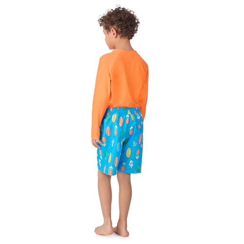 Image of Saint Eve Kids 2 Piece Swim Suit Short & Trunks Set with UPF 50+ Protection - Rash Guard Swimsuit Top & Shorts Sets for Boys