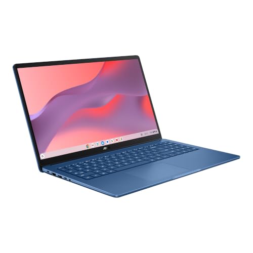 Image of ASUS Chromebook CX15 Laptop, 15.6 inch (1920 x 1080) FHD Display, Intel N50 Processor, 4GB LPDDR5 RAM, 128GB eMMC Storage, ChromeOS, Wi-Fi 6, Bluetooth, Forging Blue, TWE 64GB Micro SD Card