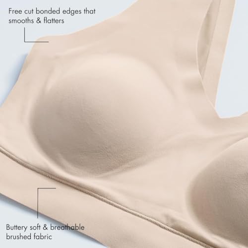 Image of Floatley Cozy Bra Comfort Wirefree Full Coverage Seamless Bra with Embedded Pad for Women
