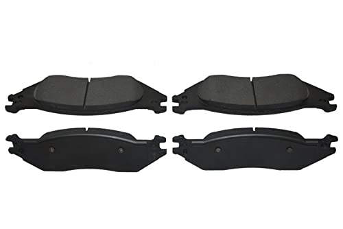 Image of D1045 Semi-Metal Front Brake Pads Replacement For 04-07 Ford E-150, 04-05 E-150 Club Wagon, 07 E-150 Econoline
