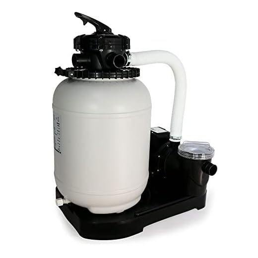 Filtro Piscina Monobloc 300 Depuradora De Arena O Bolas Filtrantes Para Piscina Desmontable O Fija 4000L/H Depósito De 25 Kg
