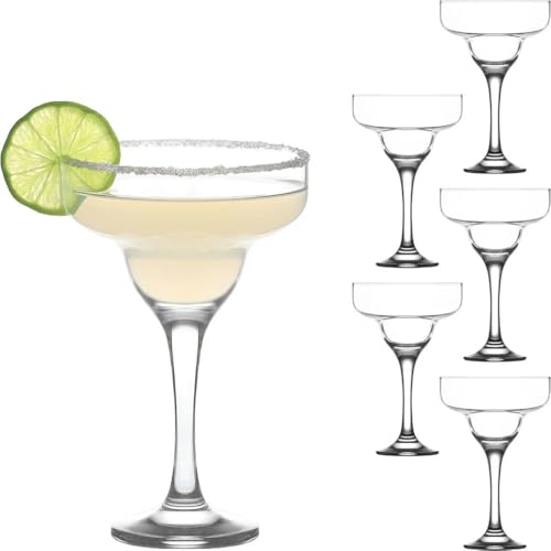 Image of Forestamart 240 ml Clear Margarita Glasses Set, Espresso Martini Glasses,Cocktail Glasses, Party Drinking Glasses (4)