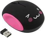 Portable Cute Wireless Mouse,Rechargeable Cartoon Print Soundless Mice,2.4G Mini Wireless Candy Colors Kawaii Optical Cordless Mouse with USB Receiver for Computer Laptop Desktop PC Girls Kids Gifts