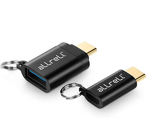 aLLreli adaptateur USB C vers USB A 3.0 avec Aluminium USB OTG convertisseur de type C et type C vers micro USB convertisseur Cover