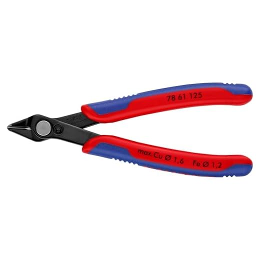 KNIPEX 78 61 125 Electronic Super Knips® brüniert mit Mehrkomponenten-Hüllen 125 mm