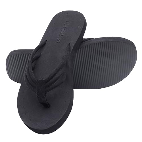 Harssidanzar Women's Flip Flops Lightweight Comfortable Summer Beach Thong Sandals with Arch Support KL221US3