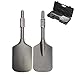 Price comparison product image tonchean Clay Spade for Breaker, 1-1/8" Hex Shank Clay Spade Shovel Bit with Carrying Case, Demolition Hammer Jack Hammer Chisel Bits for Electric Breaker, Chrome Steel, 17.3" × 5.3"