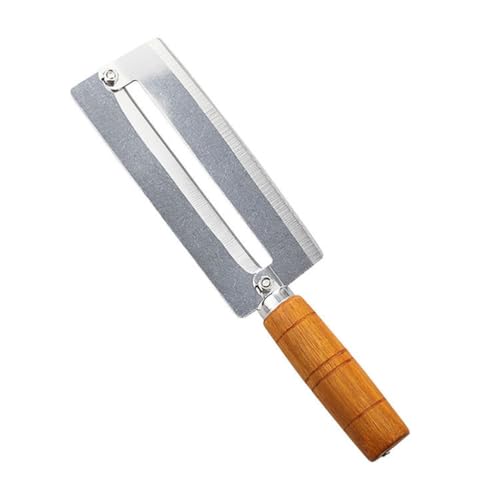 BESTonZON Fruit Peeler Tool Tool Cane Sugar Peeler Knife Cutter Wooden Wood Kitchen Stainless Planing Peeling Handle with Peeler: Paring Steel Fruit Pineapple Fruit Peeler Steel