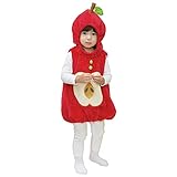 クリアストーン(Clearstone) マシュマロベビー コスプレ ハロウィン 着ぐるみ マシュマロりんご ベビー 80cm レッド