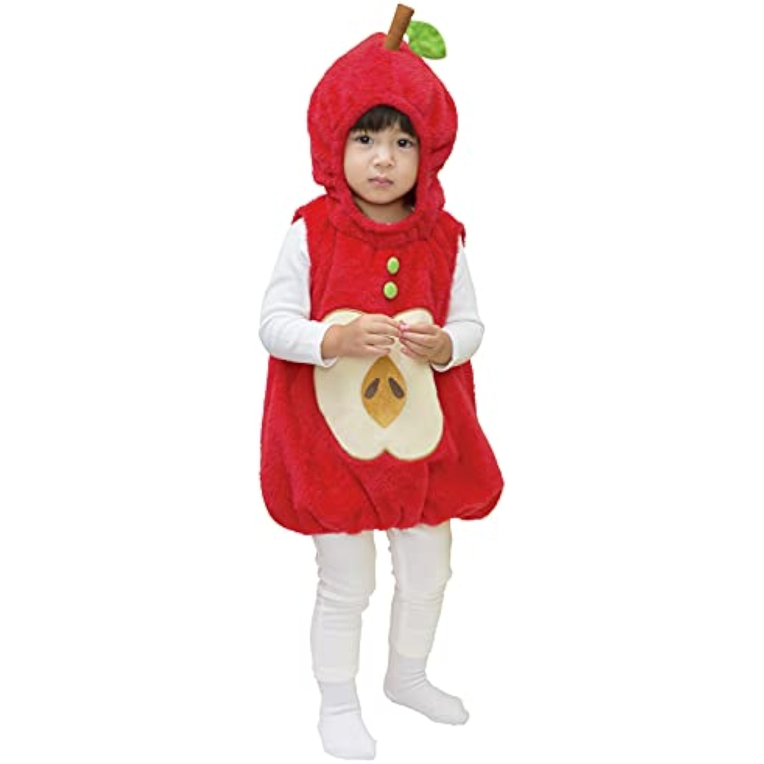 クリアストーン(Clearstone) マシュマロベビー コスプレ ハロウィン 着ぐるみ マシュマロりんご ベビー 80cm レッド 詳細画像1