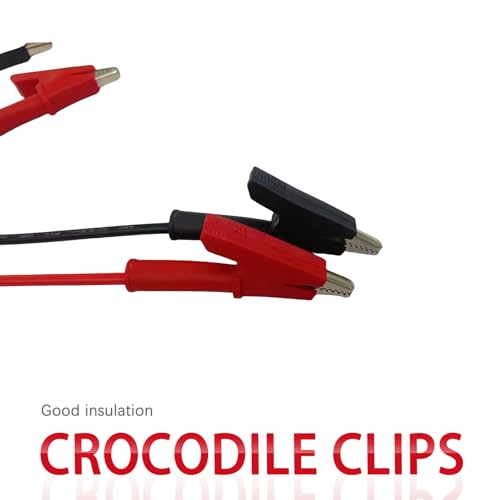 Image of 2PCS Alligator Clips with Wires, 3.3Ft Double-Ended Electrical Alligator Clips