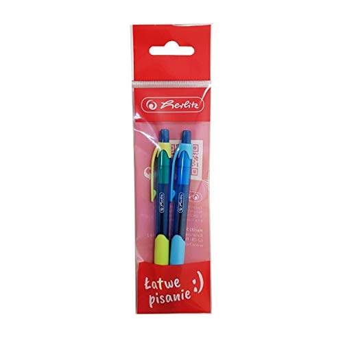 herlitz 2 bolígrafos de gelatina azul