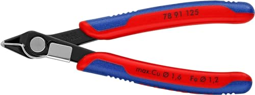 KNIPEX Electronic Super Knipsmit Mehrkomponenten-Hüllen 125 mm, 78 91 125