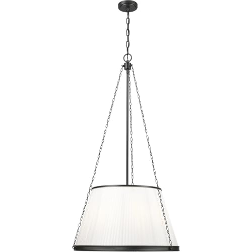 Luminaire suspendu à 6 lumières de 44,75 pouces Madeline plafonnier noir