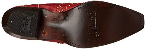 Womens Quinn Embroidered Snip Toe Pull On Casual Boots Mid Calf Mid Heel 2-3" - Grey4