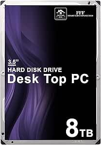 Amazon | FFF 3.5インチ HDD 8TB 内蔵ハードディスク HDD 6Gb/s 256MB