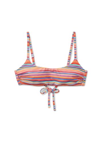 Woman's Tank-Style Swimsuit Top Colorful Stripes