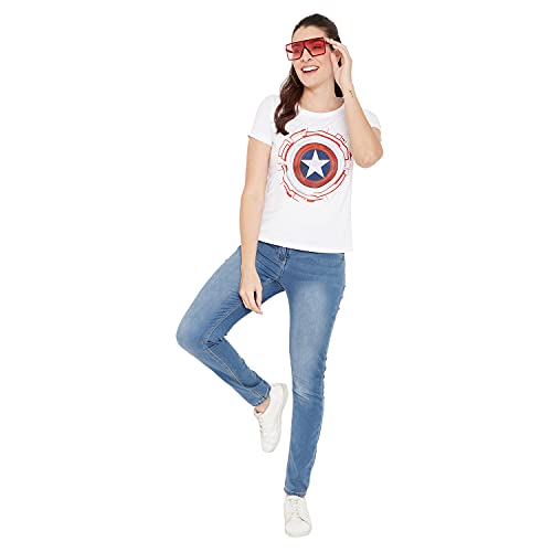 Image of Marvel Women Round Neck Short Sleeves T-Shirt