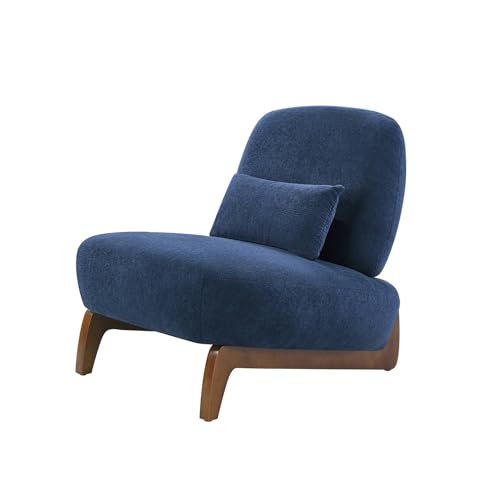 Sillón Armless Moderno Azul miniatura 6