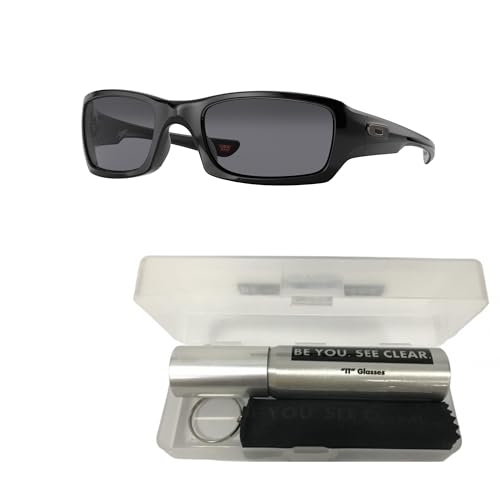Oakley OO9238 Sunglasses Bundle: OO 9238 923804 Polished Black and Eyewear Cleaning Kit2