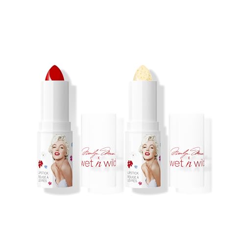 Wet n Wild Marilyn Monroe Icon Lipstick & Balm Set, 2-Piece Lipstick and Lip Balm Set, Moisturizing Formula - Image 3