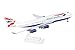 Skymarks Daron British Airways Boeing 747-400 Model Airplane – 1/200 Scale Officially Licensed Plastic Aircraft with Landing Gear & Display Stand – Detailed Collectible Model for Age 3+