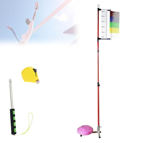 Herramienta de medición de salto vertical, probador de altura ajustable de 4 a 11 pies, equipo de entrenamiento de gimnasio al aire libre para rendimiento atlético