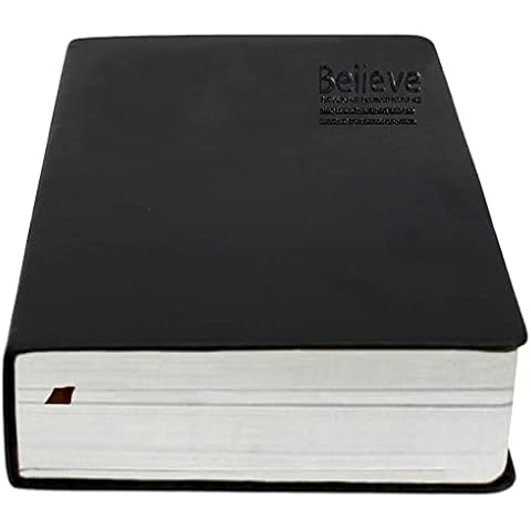 Lemical Thick Leather Bible Journal Notebook 720 Pages for Men Women Writing Journal Notebooks Lined Page Journal Notebook Travel Diary for Taking Notes, Daily Planning, Gift for Anniversary Birthday Cover