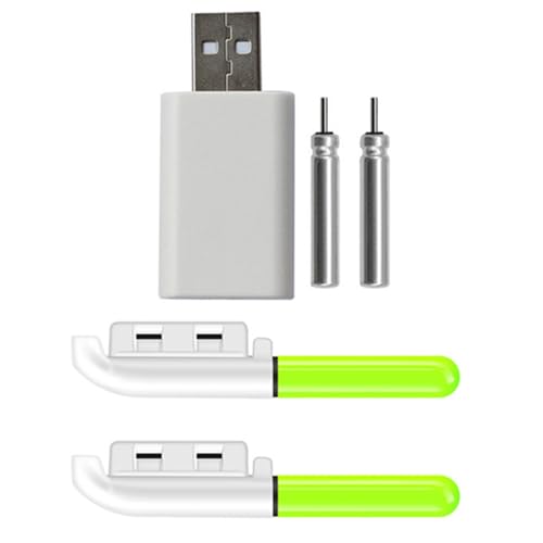 XISAOK Fishing Glow Sticks with Rechargeable Battery LED Night Fishing Poles for Fishing Glow Lamp