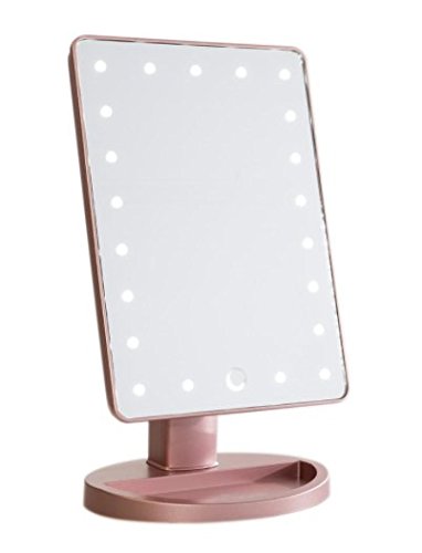 Touch 2.0 Dimmable LED Makeup Mirror in Matte (Rose Gold)