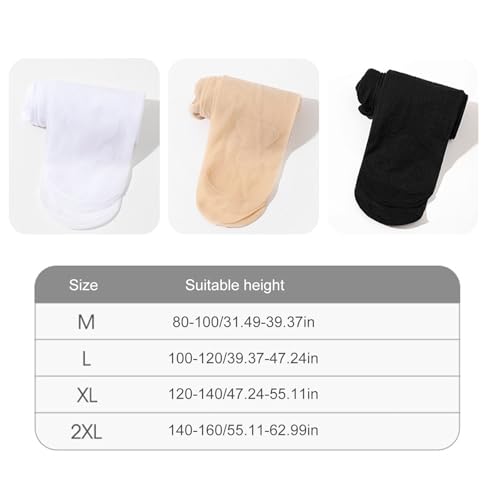 Kids Footed Tights with Fun Foot Thin Pineapple Stockings Solid Color Pantyhose for Girls 3-12T3