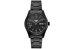 SEIKO 5 Sports Automatic Black Watch: Precision Timekeeping, Day/Date Display, and Durability