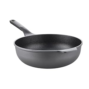 Berghoff Stone Non-stick Wok Pan 12″ 5.25qt., Ferno-Green, Non-Toxic Coating, Stay-cool Handle, Induction Cooktop Ready