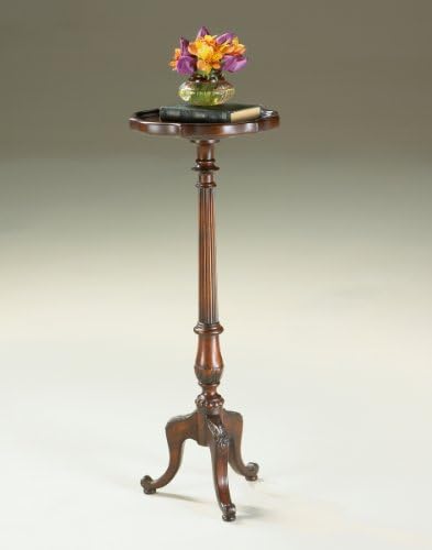 Butler Specialty Chatsworth Wood Pedestal Plant Stand / Drink Table - Cherry