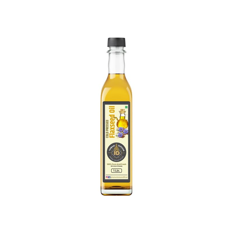 HAMARI DUKAAN Wood Cold Pressed Flaxseed Oil Natural Chemical Free Flaxseed Oil For Cooking - 5 Litter (B0CZJTQJSV) Amazon Price History, Amazon Price Tracker