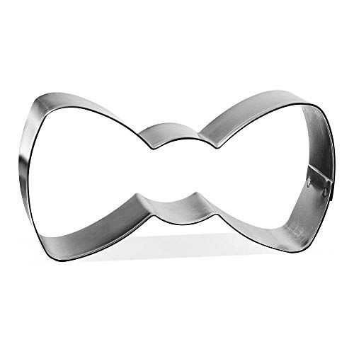 Bow Tie Cookie Cutter 4 in B1575 - Foose Cookie Cutters - USA Tin Plate Steel