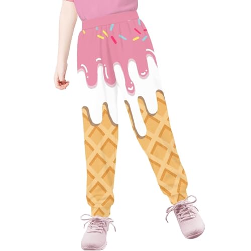 Sprowallow Boy's Pants Sweatpants with Pocket Long Sleeve Athletic Unisex Kids Pants Leggings Lightweight Jogger Trousers3