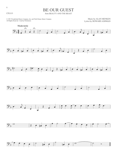 image for Hal Leonard 101 Disney Songs for Cello | Cello Sheet Music Songbook fo