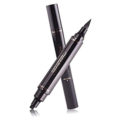 Delineador líquido negro waterproof doble punta