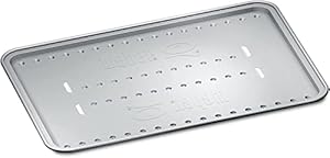 Weber Heat Shield - Small (33x23cm), 4 pieces, made of aluminum, compatible with Weber Roasting Rack - Small (6563), enables indirect grilling, ideal for all grills - Silver (6561)