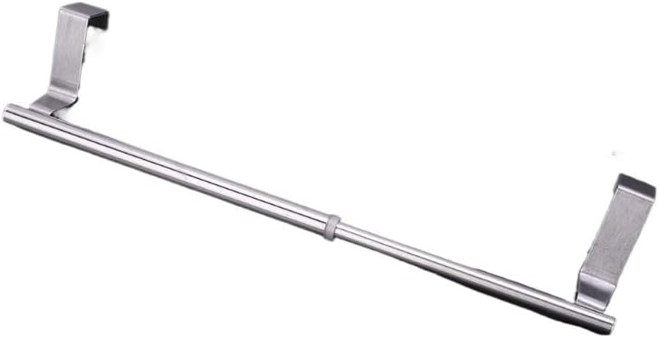 Miniatura 2 de barra de cortina Toallero Extensible Sobre La Puerta, Soporte Colgante Para Baño, Cocina, Hotel, Armario, Estante, Riel De Acero Inoxidable Barra de