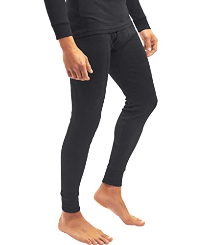 BestSale247 Calzoncillos térmicos largos para hombre, ropa interior de esquí, ropa interior térmica, Negro , M Cover