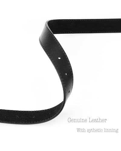 Womens Genuine Leather Belt for Casual Waist Belt Black Leather with Gold Buckle Fashion Ladies Belts for Jeans Pants Dress3